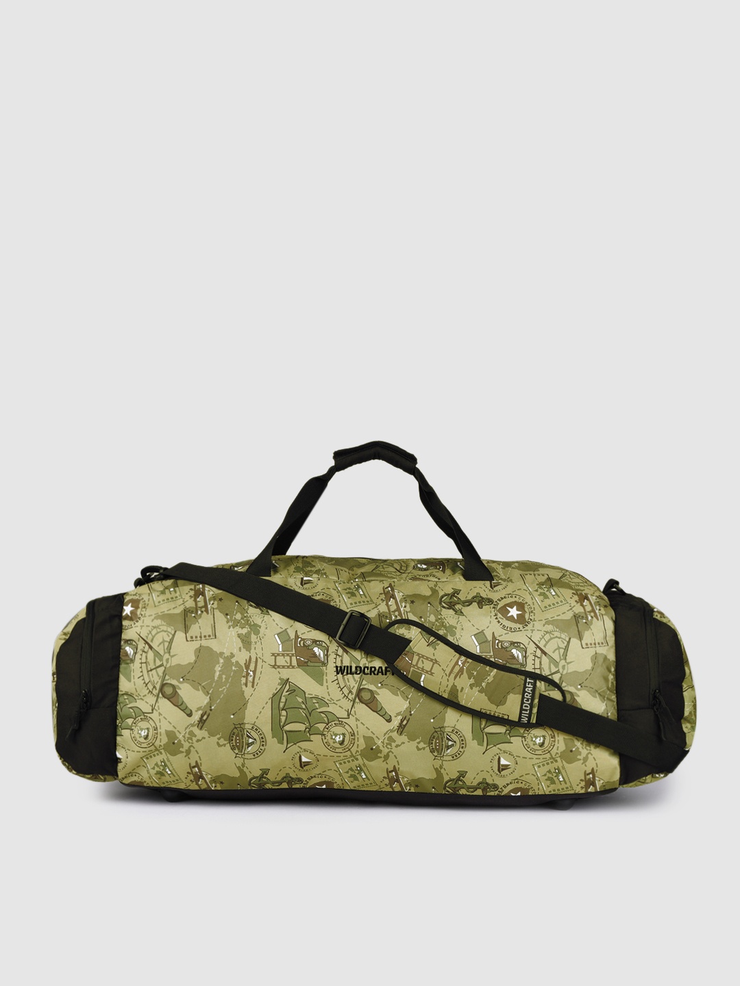 

Wildcraft Unisex Olive Green Printed Power Duffel Bag