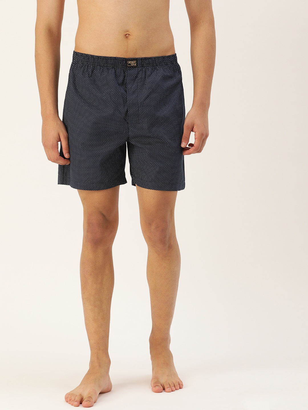 

Urban Dog Men Navy Blue Printed Boxers UDBX89_A