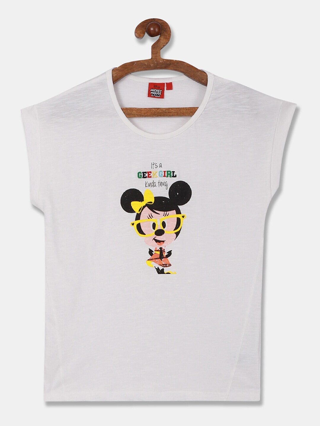 

Colt Girls White Printed Round Neck T-shirt