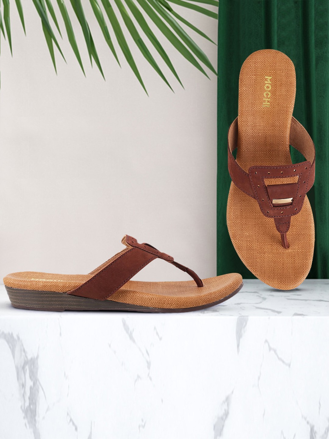 

Mochi Women Brown Solid Comfort Heels