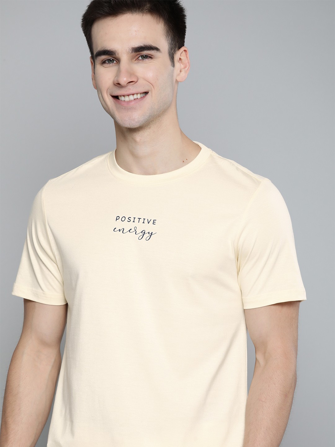 

M&H Our Water Men Off-White Printed Round Neck Sustainable T-shirt