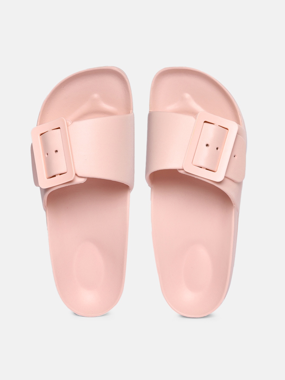 

Mast & Harbour Women Pink Solid Sliders