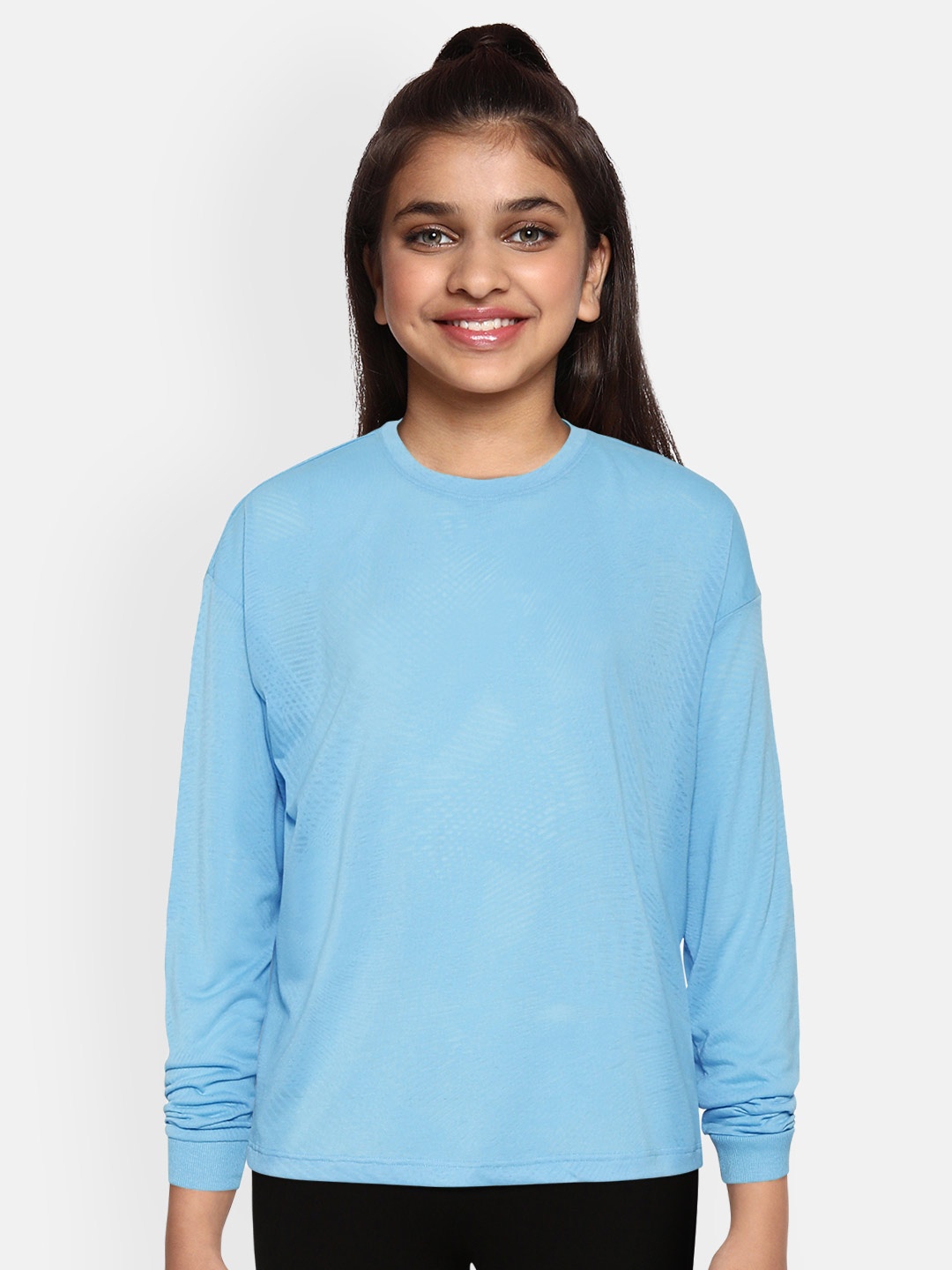 

Marks & Spencer Girls Turquoise Blue Moisture Wicking Burnout Sports T-shirt