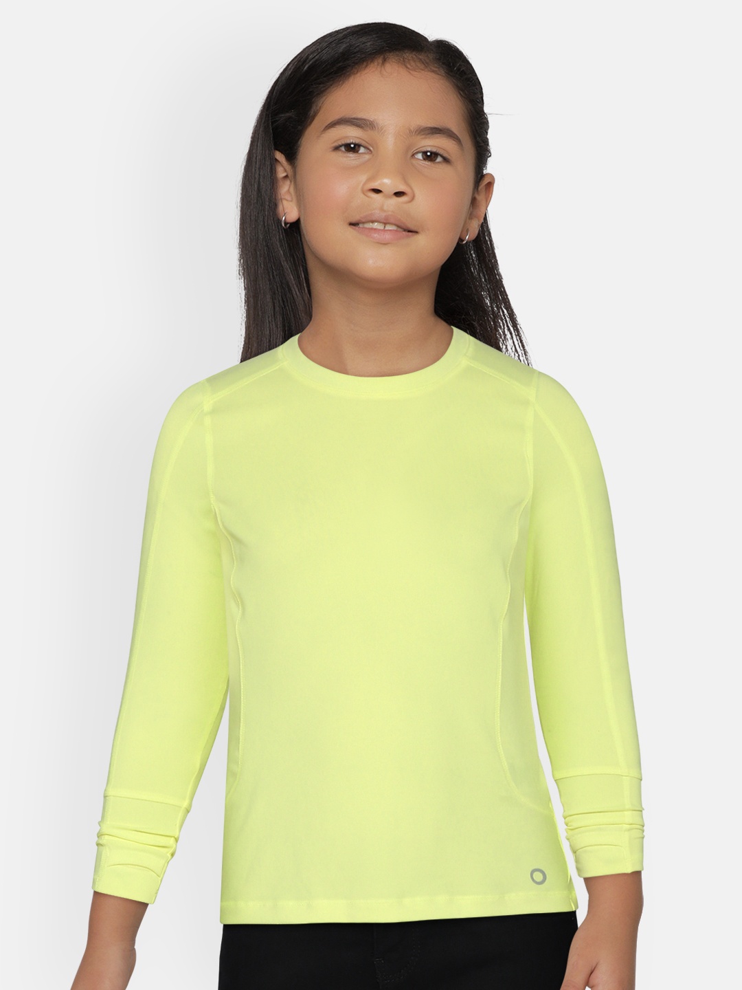 

Marks & Spencer Girls Lime Green Solid T-shirt