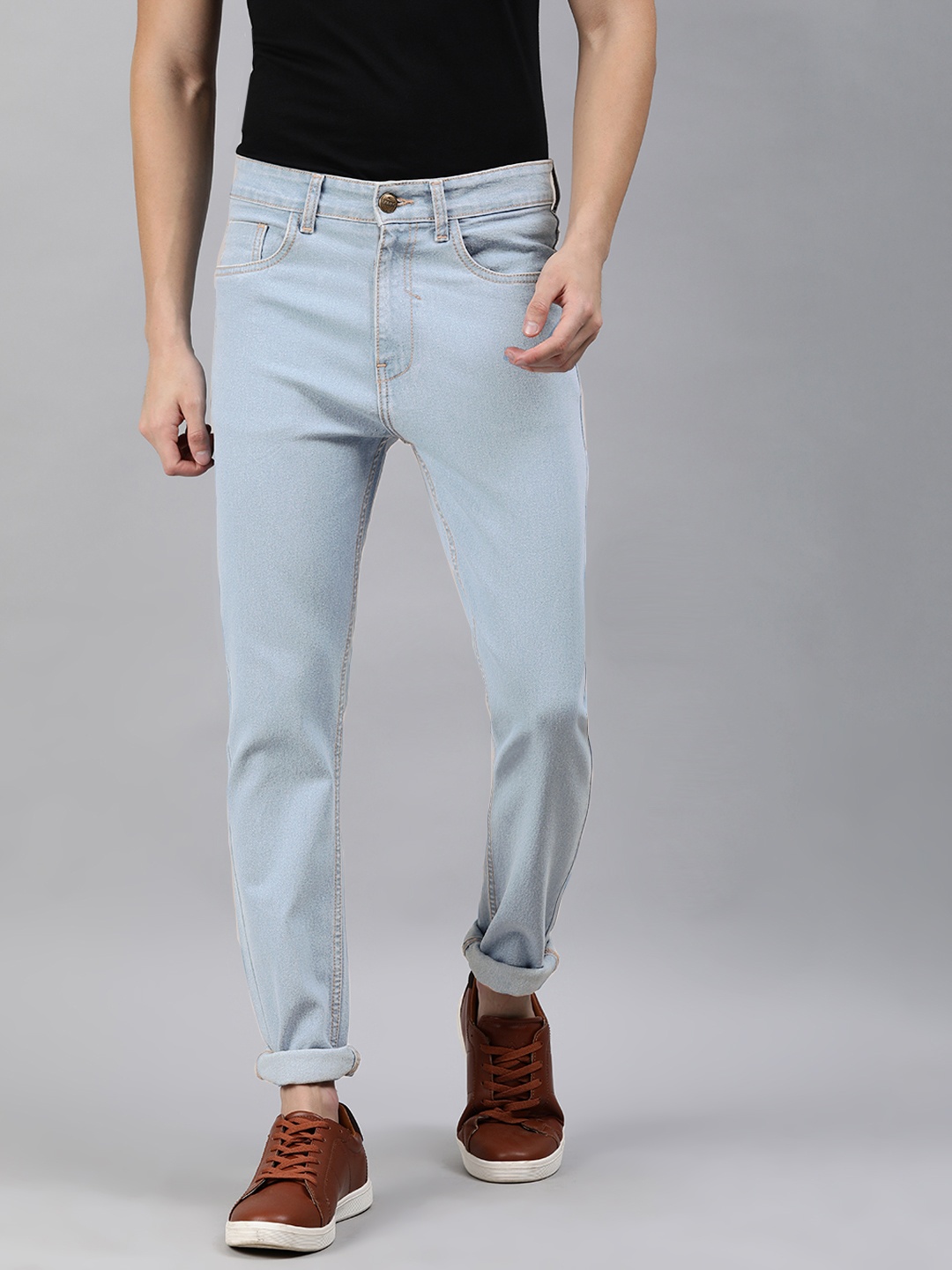 

Urbano Fashion Men Blue Slim Fit Mid-Rise Clean Look Stretchable Jeans