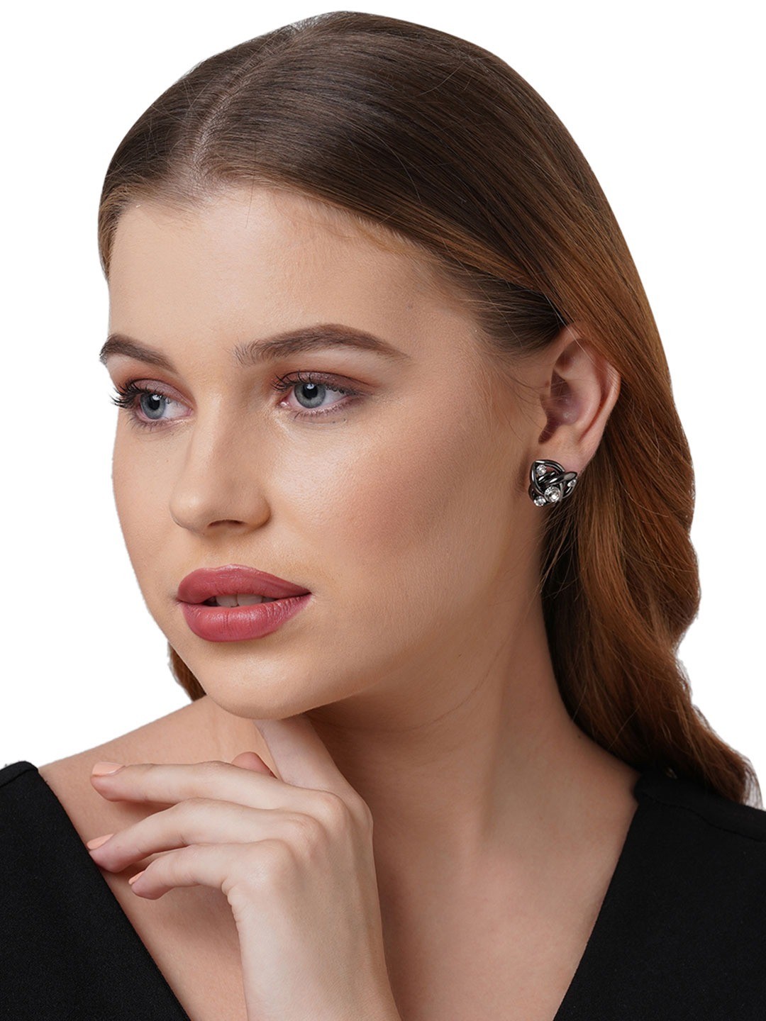 

ToniQ Women Grey Contemporary Studs