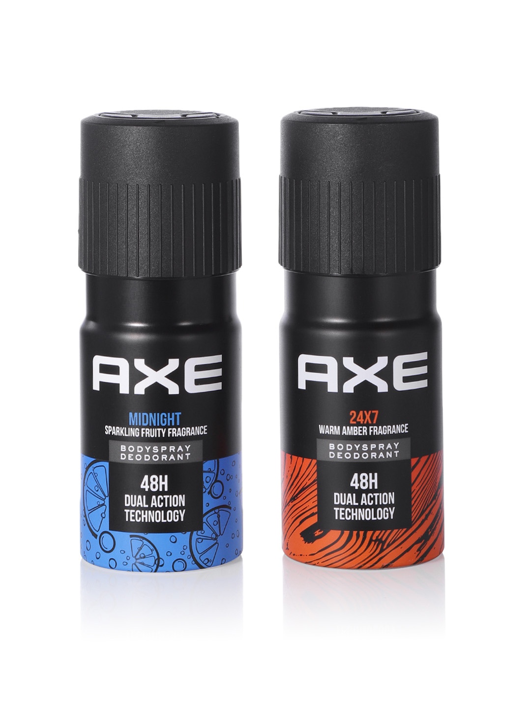 

Axe Recharge Midnight and 24x7 Deodorant Bodyspray For Men, 300 ml (Buy 1 Get 1 Free), Black