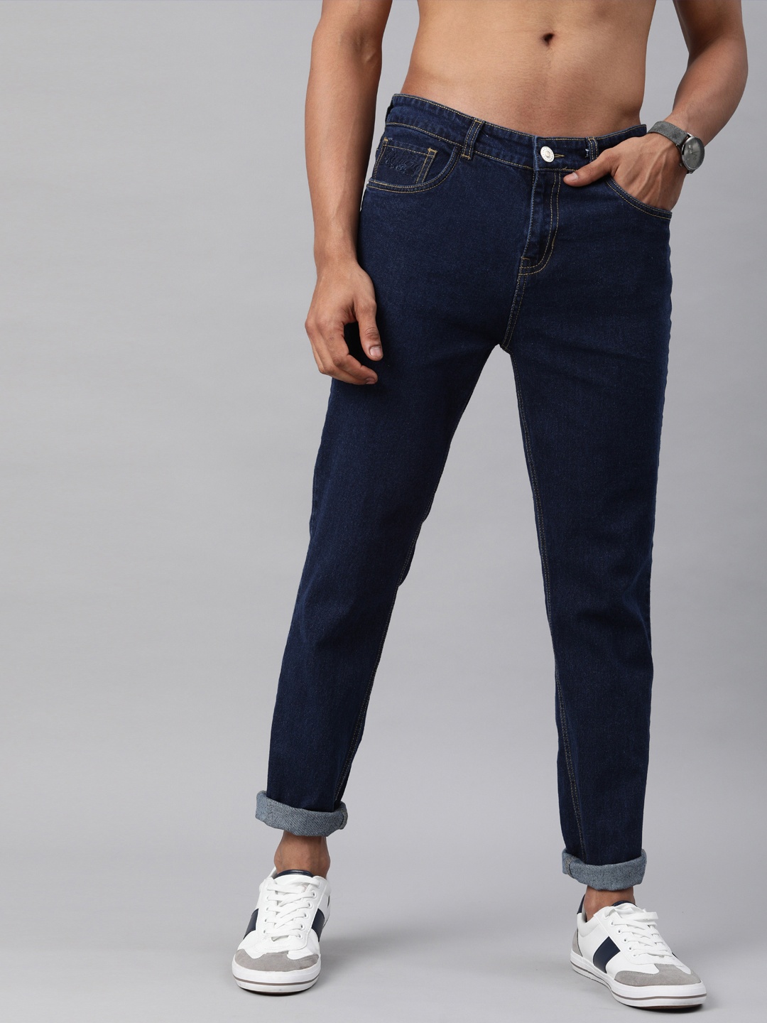 

Harvard Men Navy Blue Slim Fit Stretchable Jeans