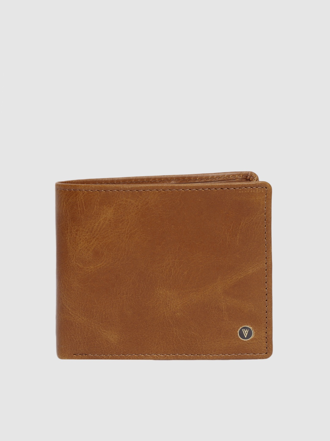 

Van Heusen Men Tan Solid Two Fold Wallet