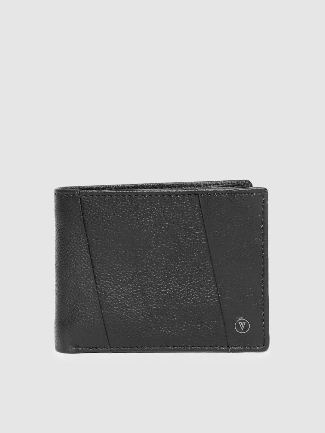 

Van Heusen Men Black Solid Two Fold Wallet