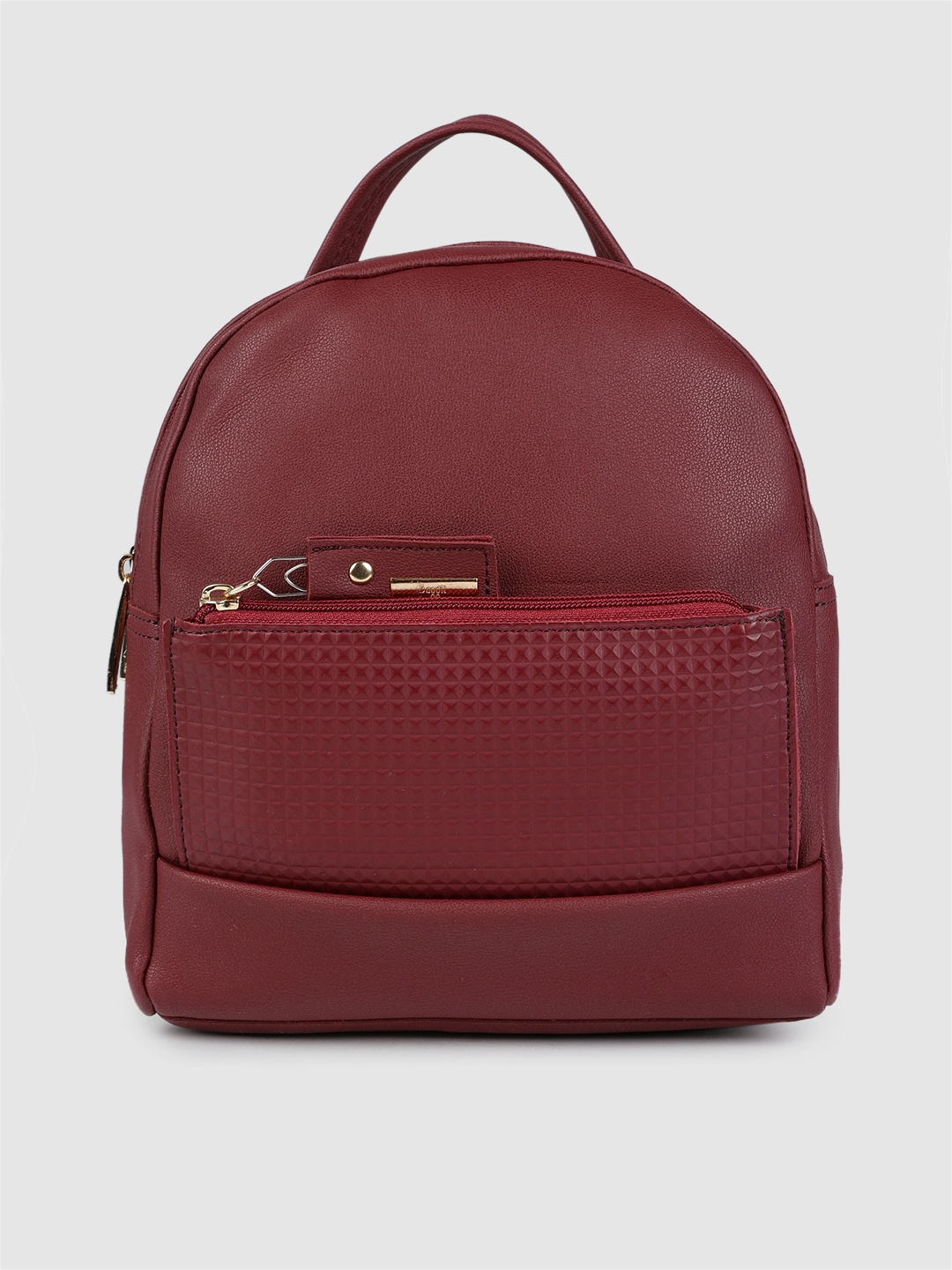 

Baggit Women Solid Maroon Backpack