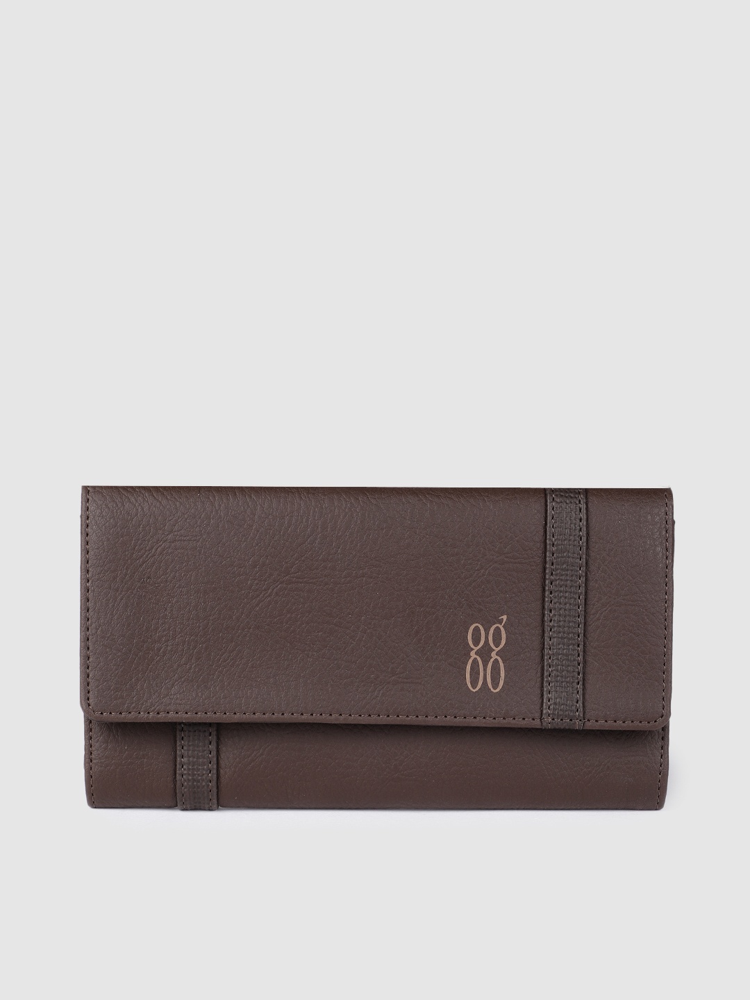 

Baggit Women Brown Solid Three Fold Wallet