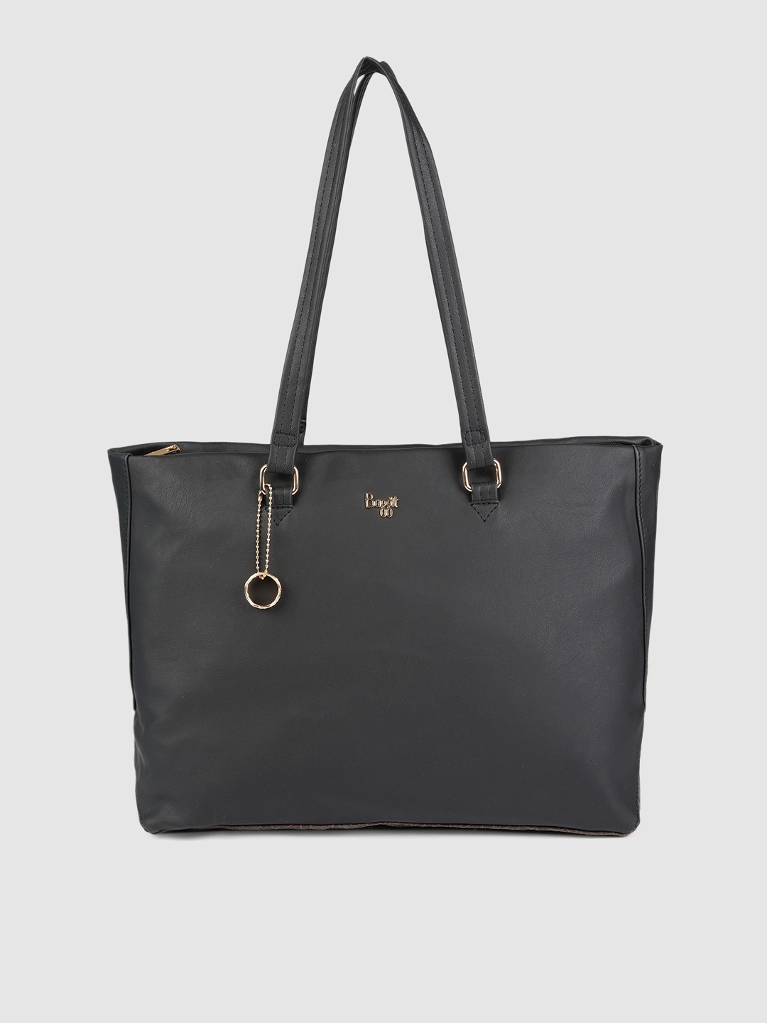 

Baggit Black Solid Shoulder Laptop Bag