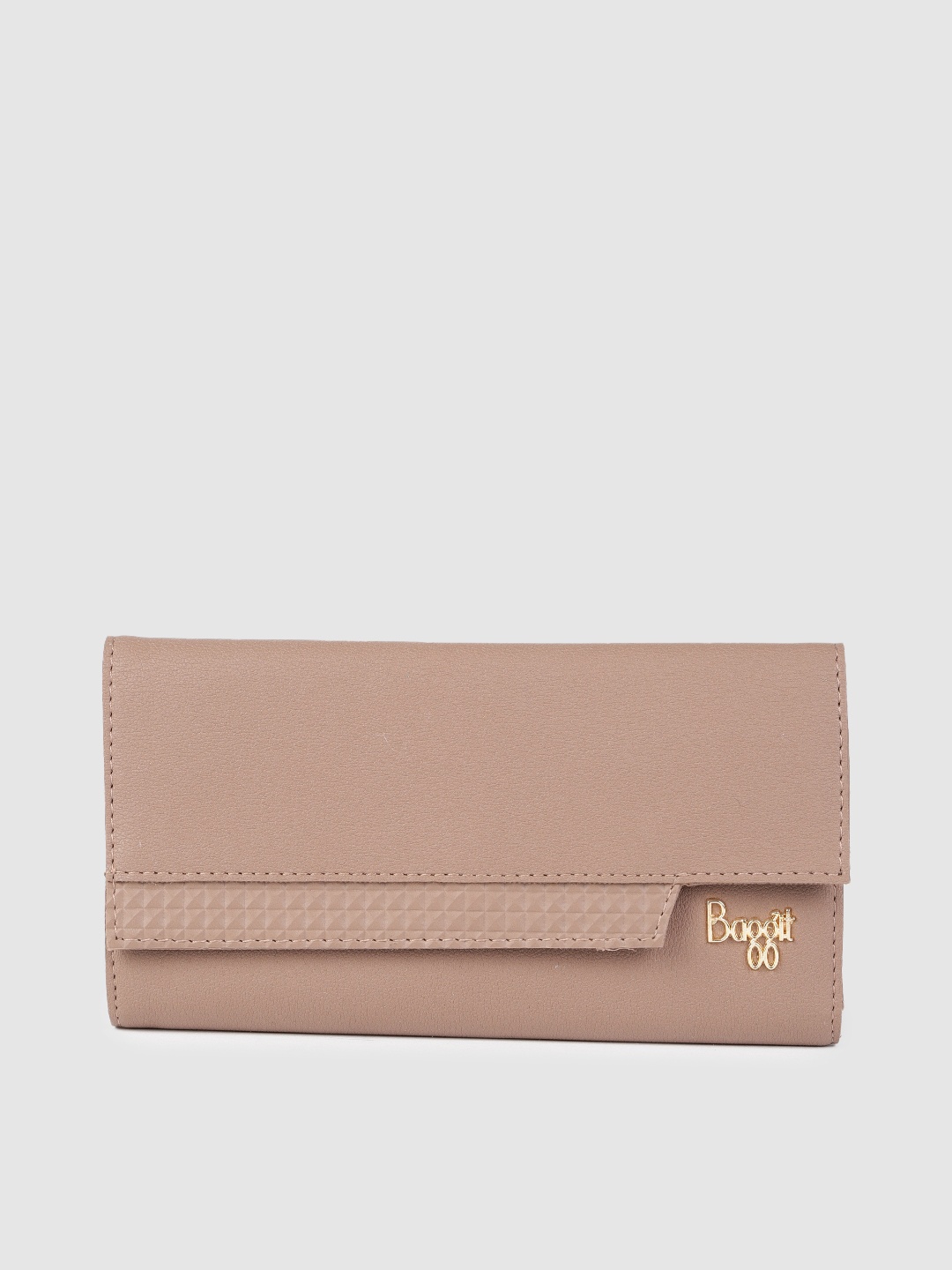 

Baggit Women Pink Solid Three Fold Wallet