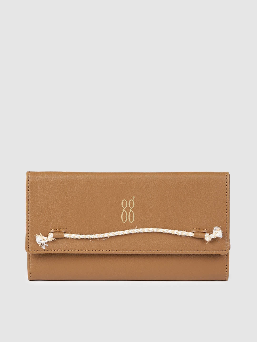 

Baggit Women Tan Brown Solid Three Fold Wallet