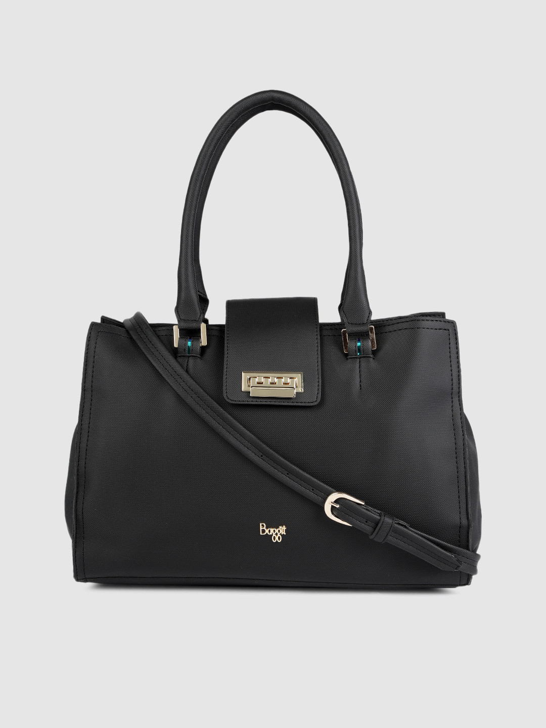 

Baggit Black Solid Shoulder Bag