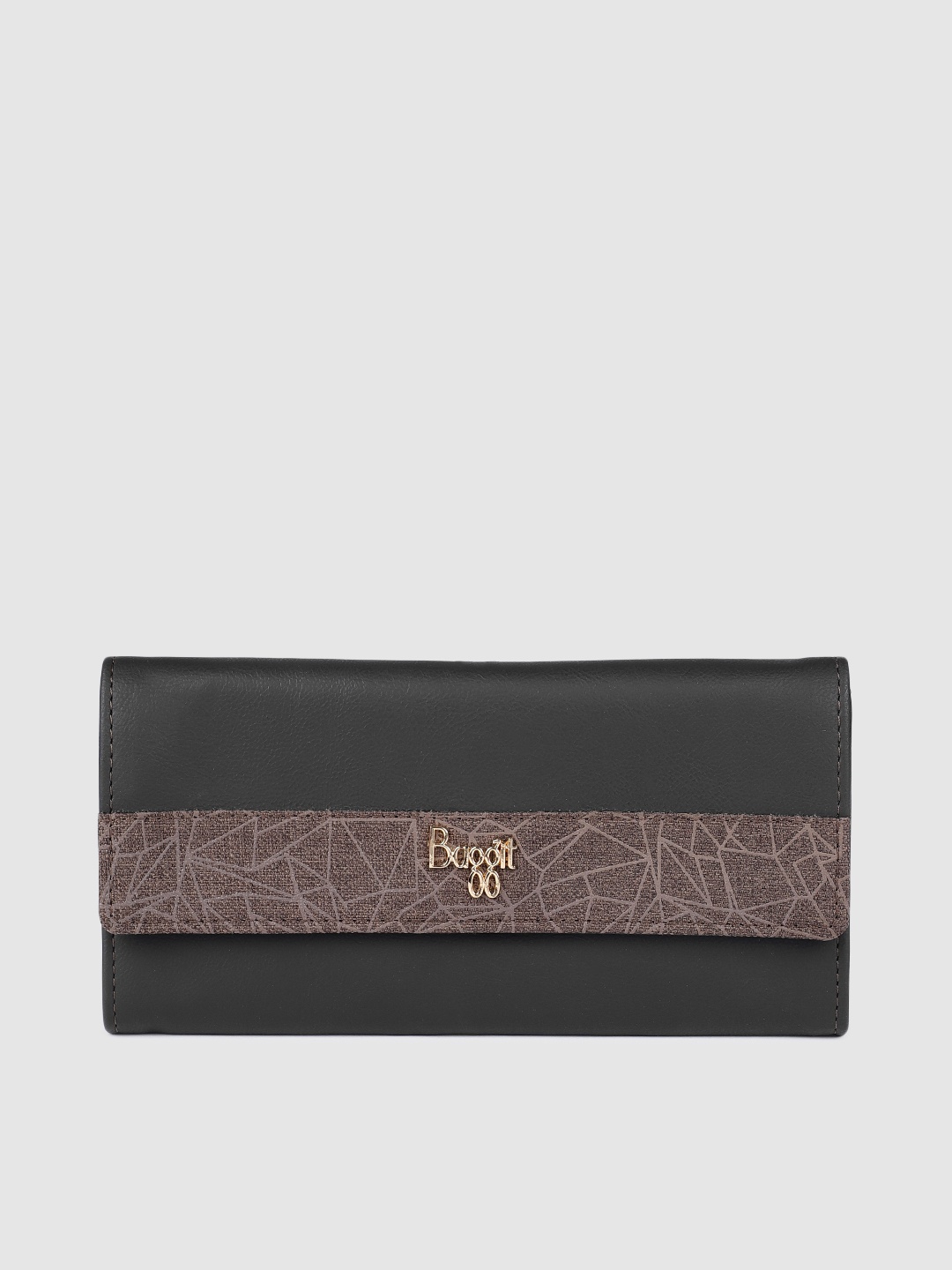 

Baggit Women Black Solid Three Fold Wallet