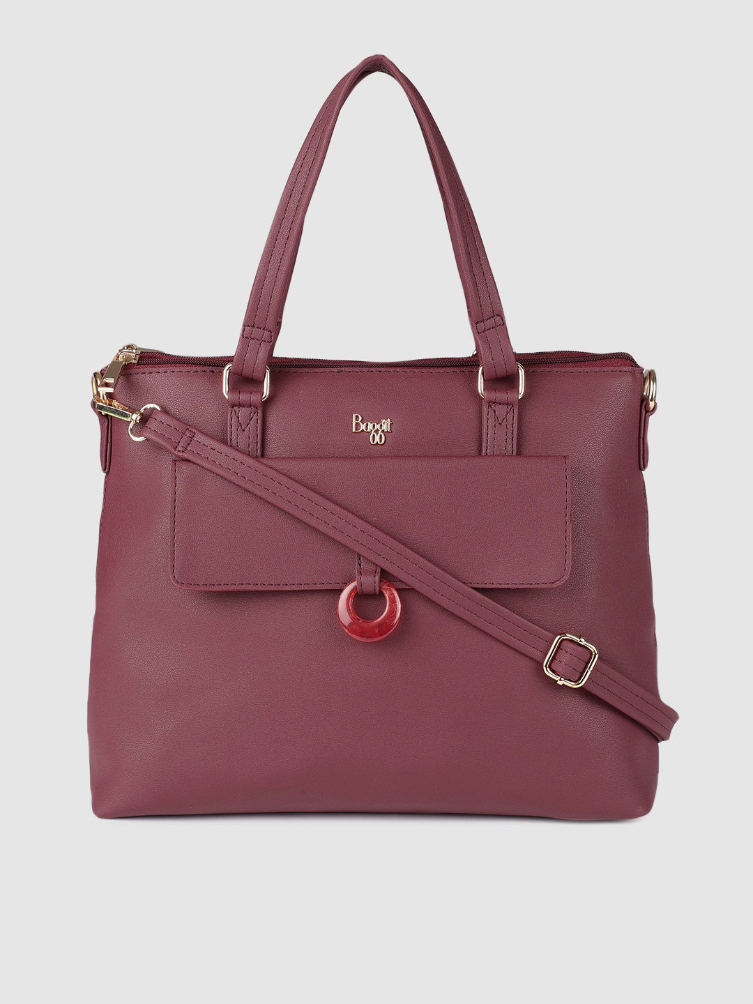 

Baggit Women Maroon Solid Shoulder Bag