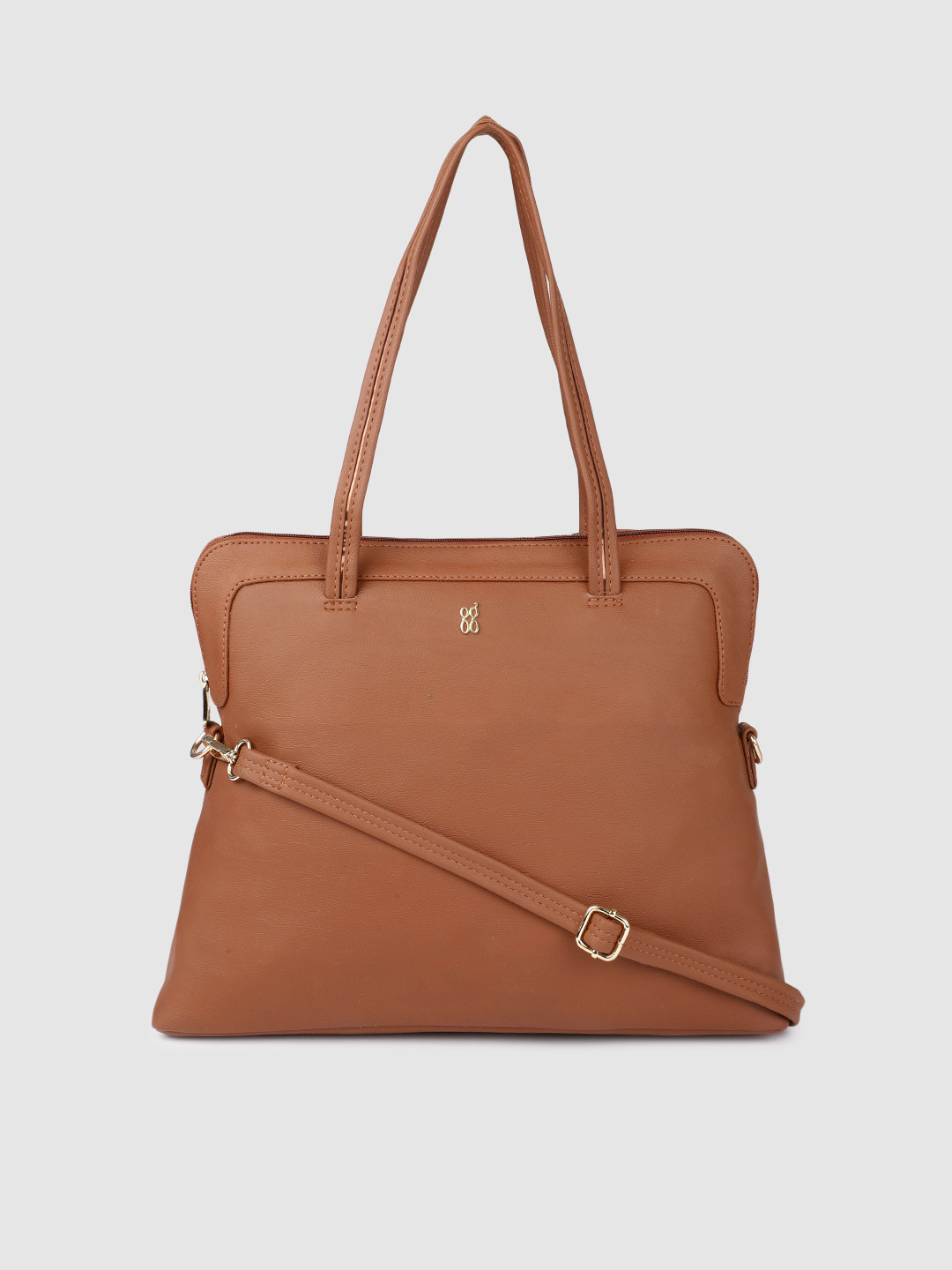 

Baggit Tan Brown Solid Shoulder Bag