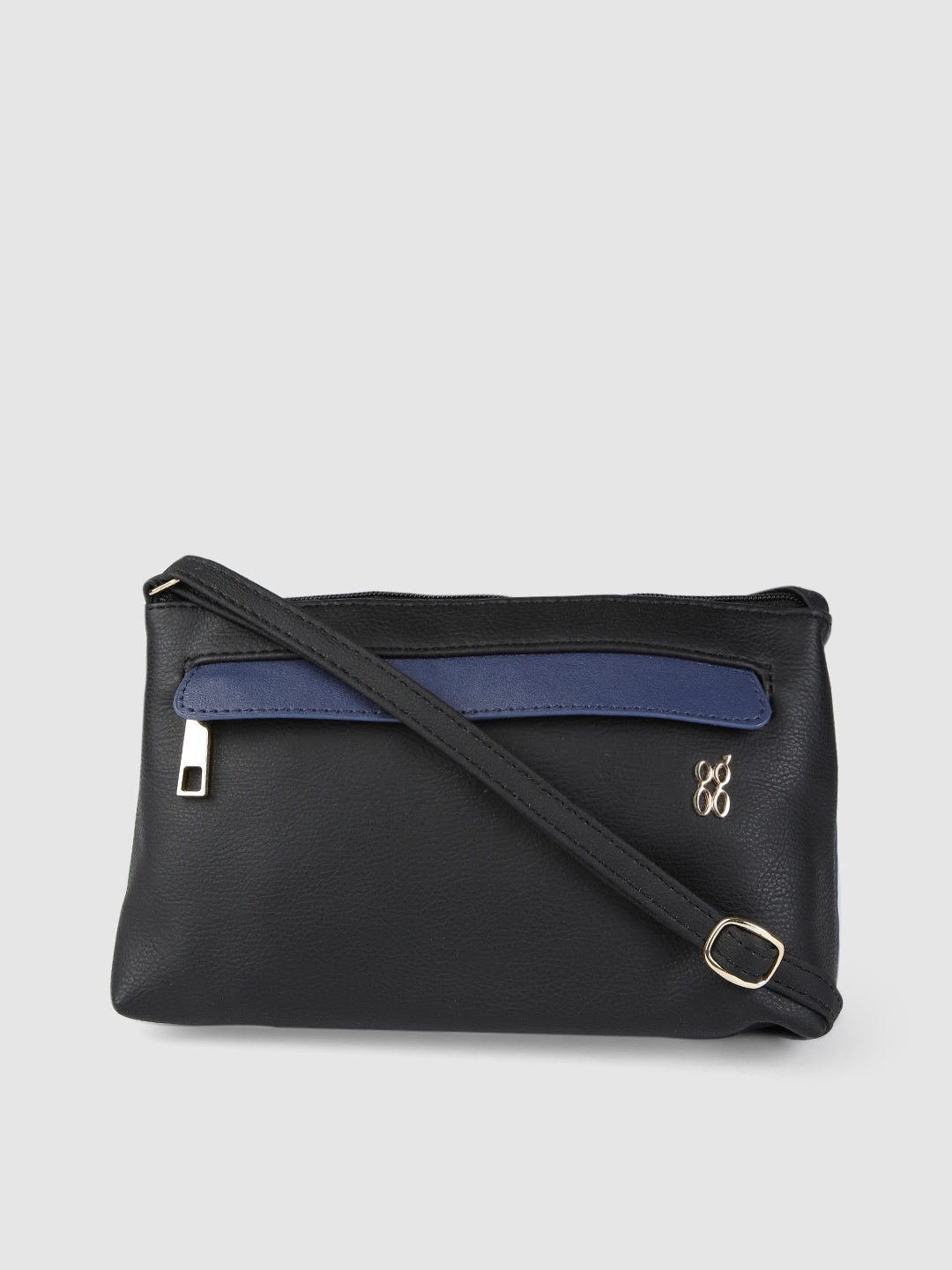 

Baggit Black Solid Sling Bag
