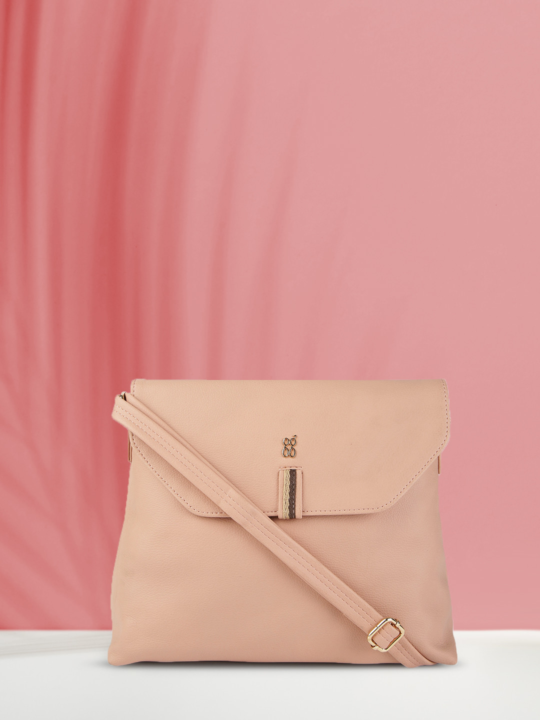 

Baggit Women Pink Solid Sling Bag