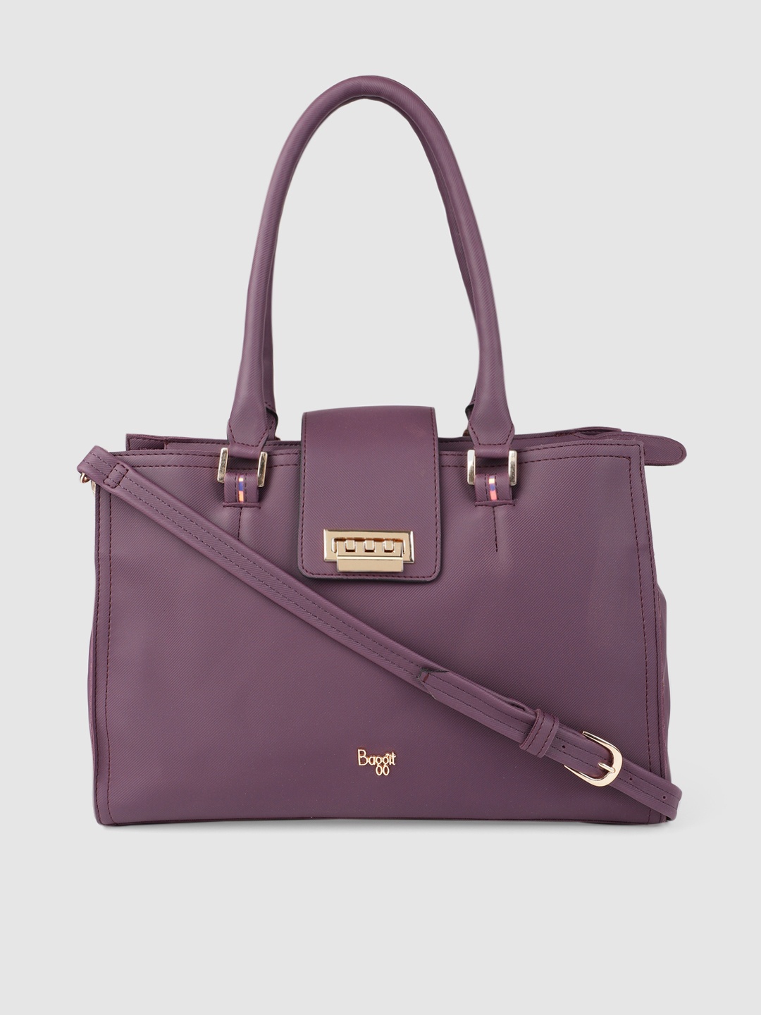 

Baggit Purple Solid Handheld Bag