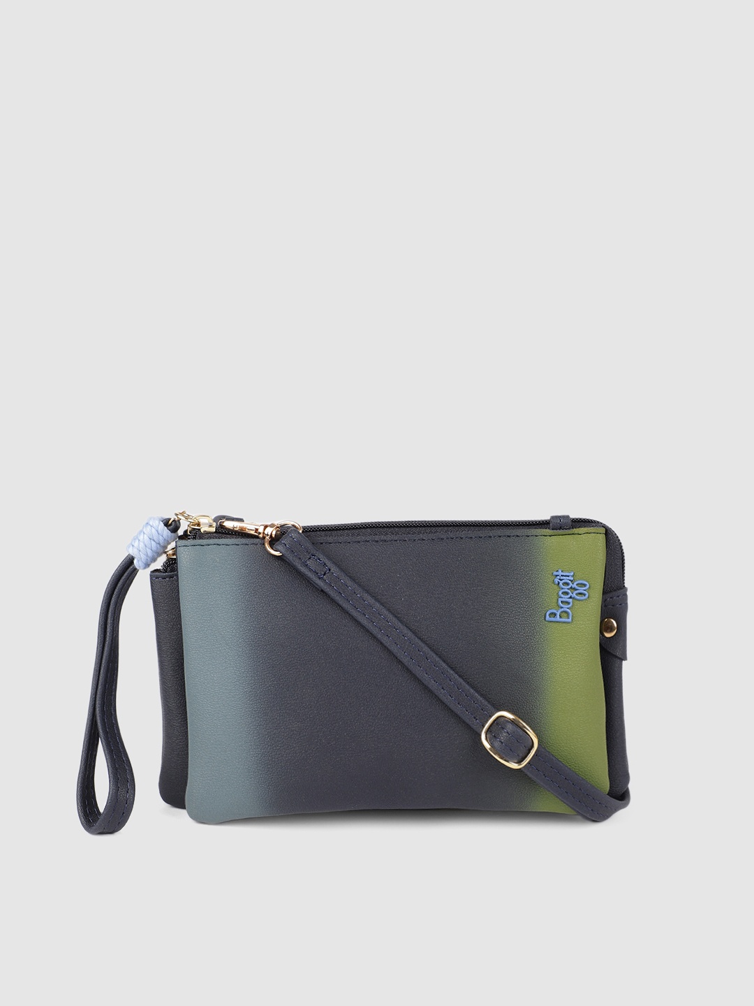 

Baggit Blue Colourblocked Sling Bag