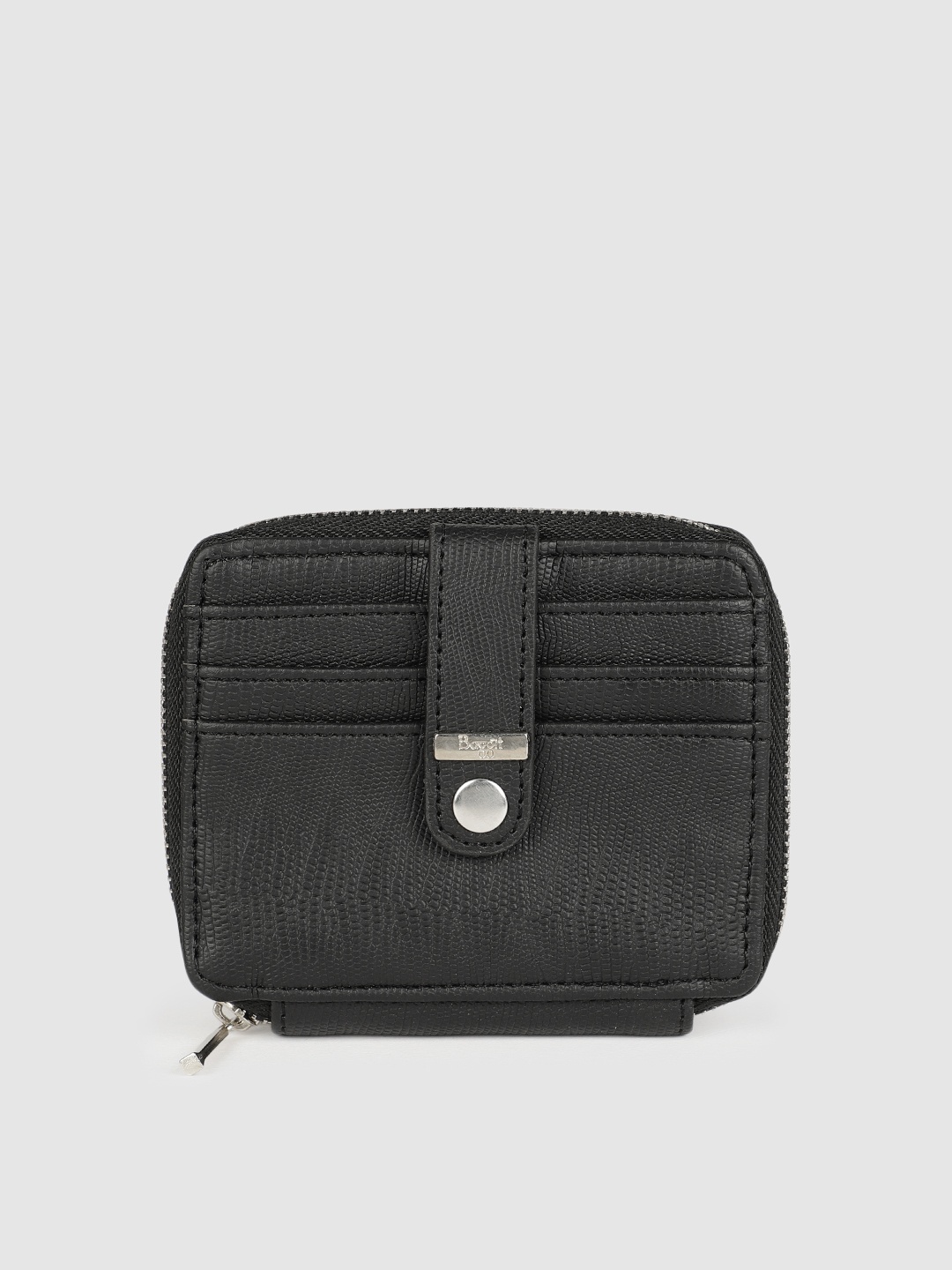 

Baggit Men Black Animal Textured Card Holder