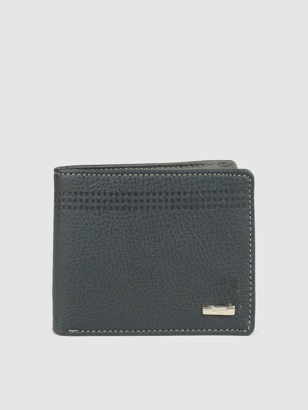 

Baggit Men Blue Solid Two Fold Wallet