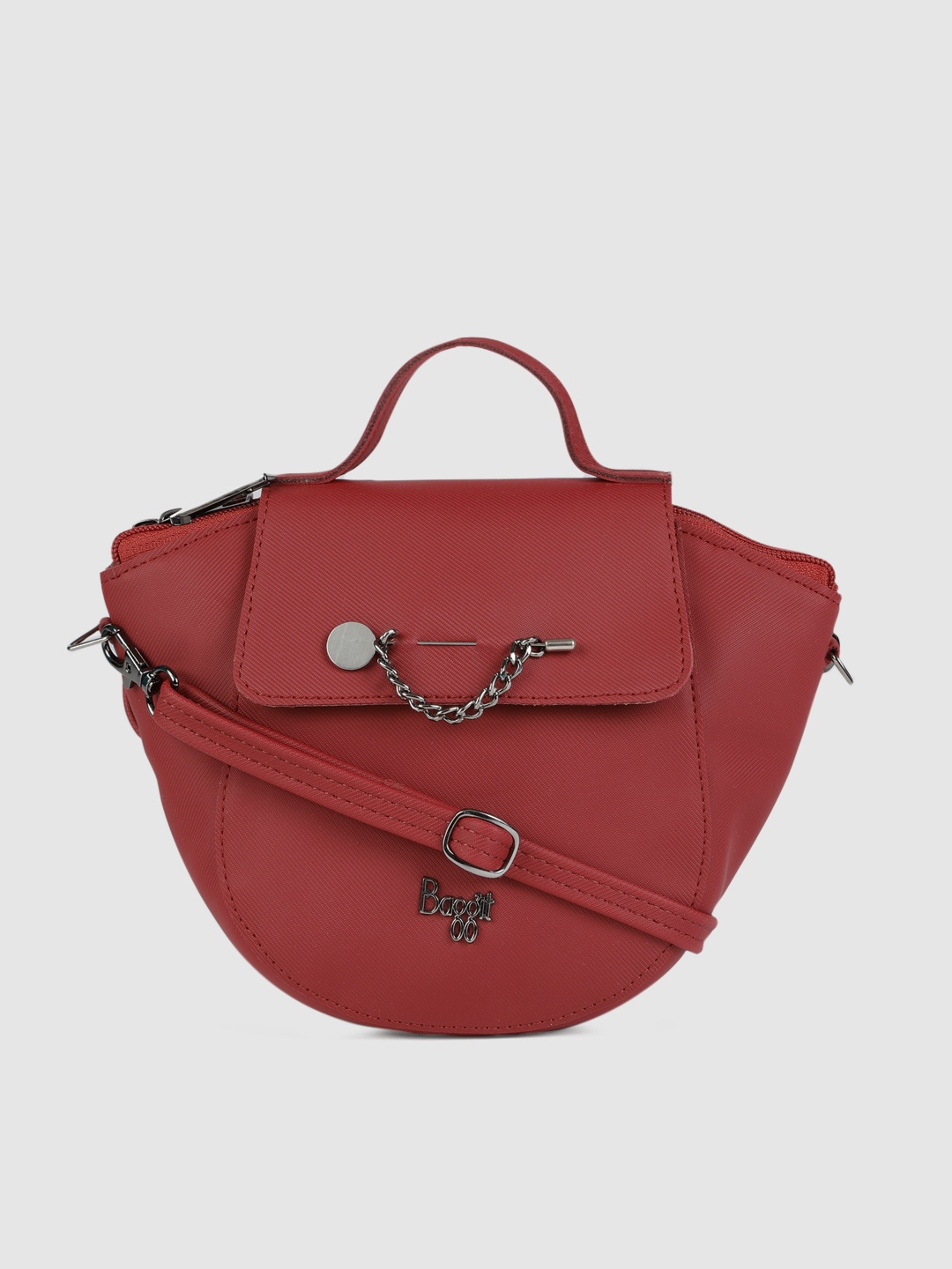 

Baggit Maroon Solid Sling Bag