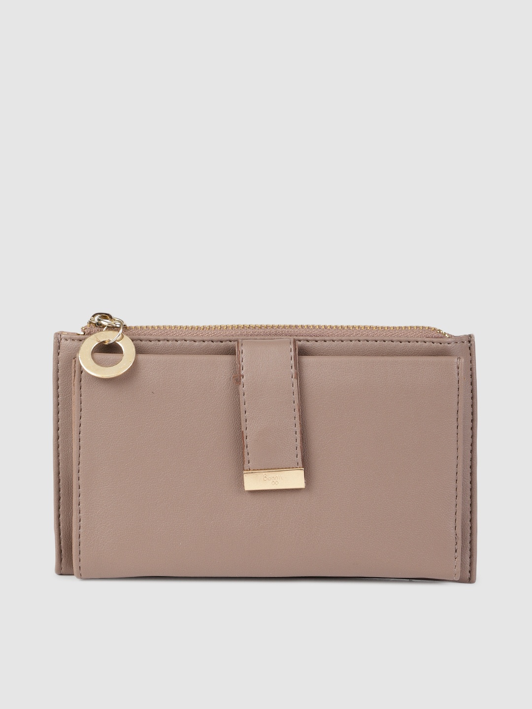 

Baggit Women Beige Solid Two Fold Wallet