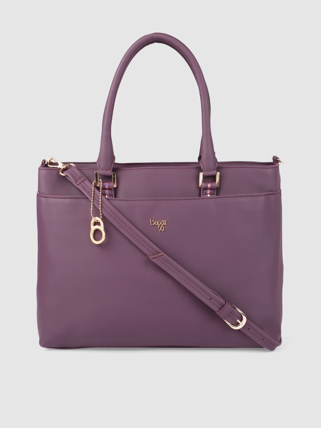 

Baggit Purple Solid Handheld Bag