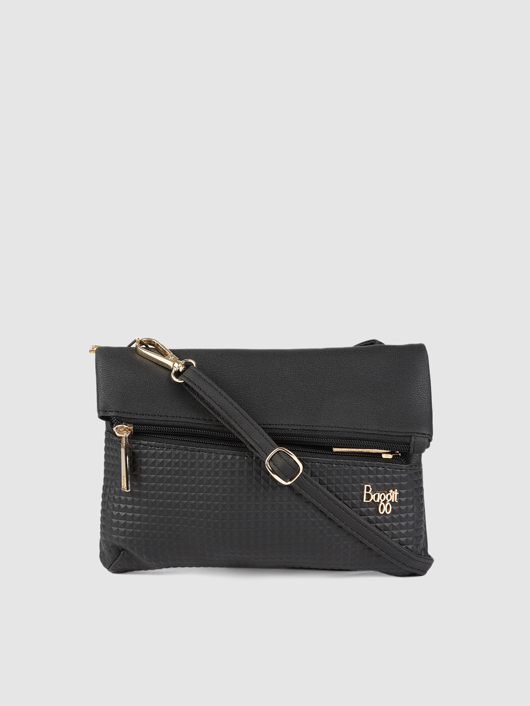 

Baggit Black Textured Sling Bag