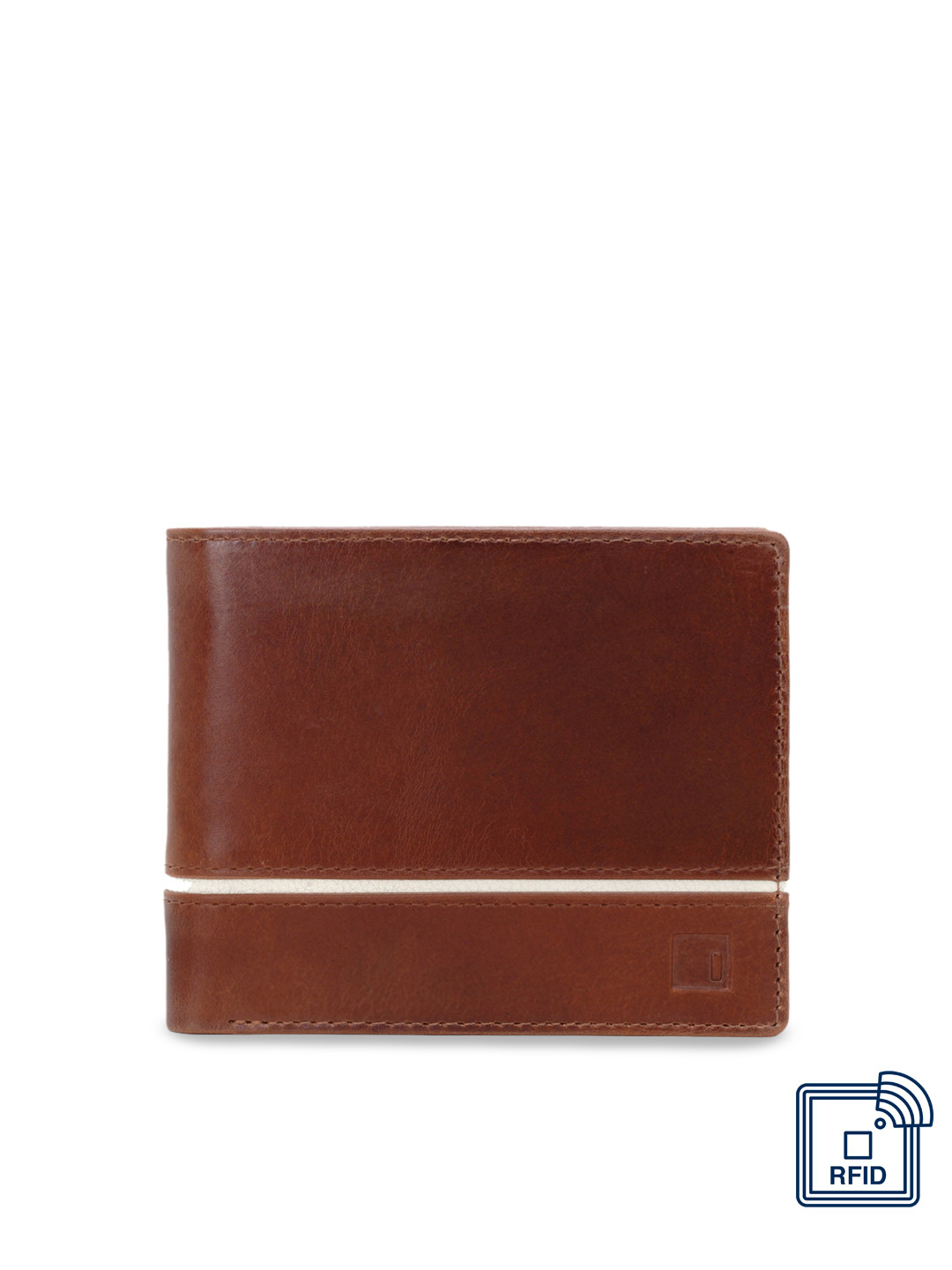 

Impulse Men Brown Solid Genuine Leather RIFD Two Fold Wallet
