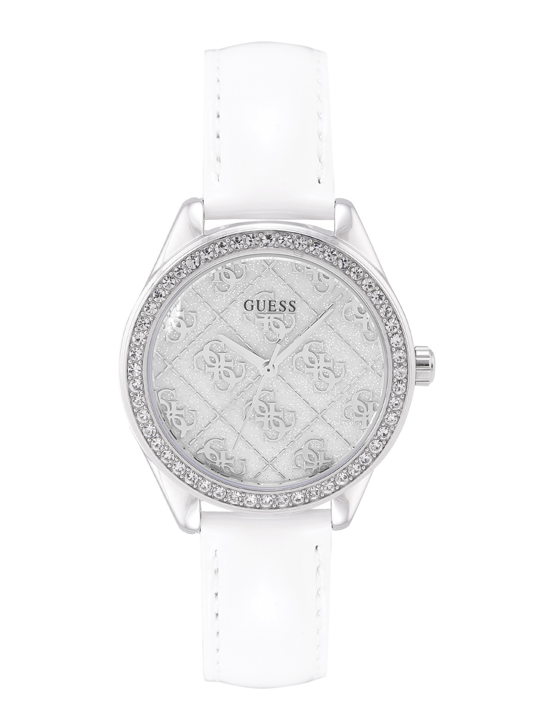 

GUESS Women White & Silver-Toned Analogue Watch GW0098L1