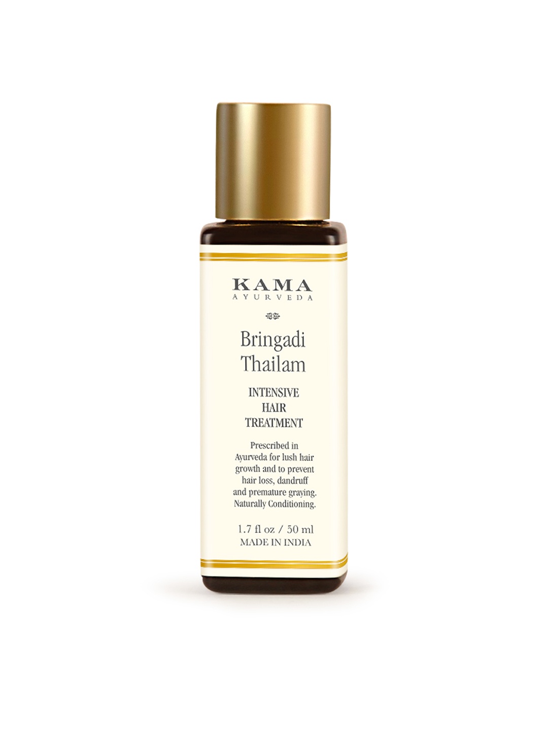 

KAMA AYURVEDA Unisex Bringadi Thailam Intensive Hair Treatment Oil 50 ml, Brown