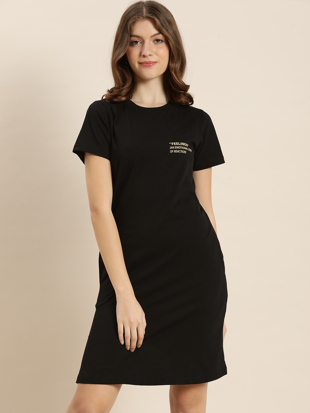 

QUARANTINE Black T-shirt Dress