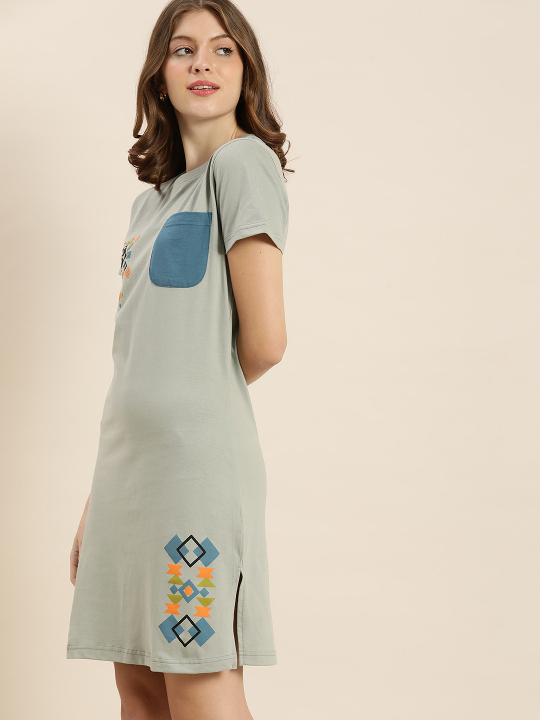 

QUARANTINE Grey T-shirt Dress