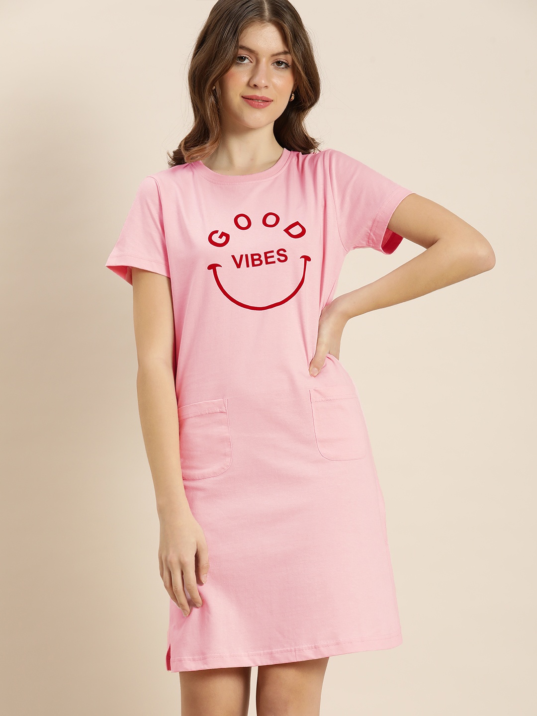 

QUARANTINE Pink T-shirt Dress