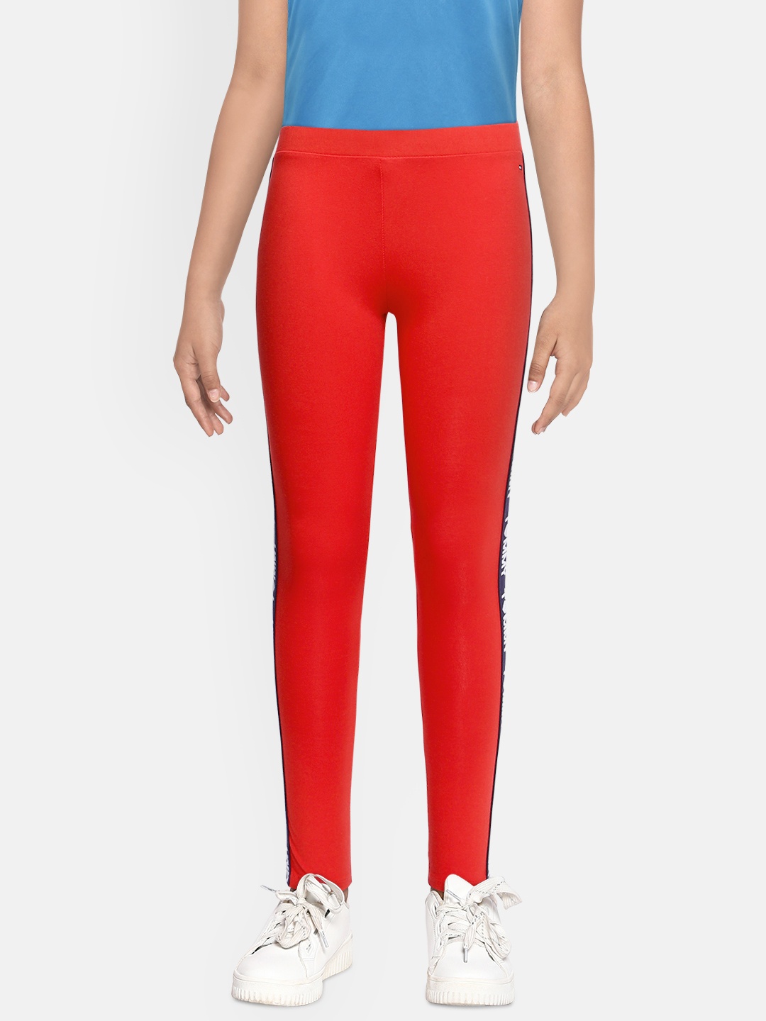 

Tommy Hilfiger Girls Red Printed Leggings