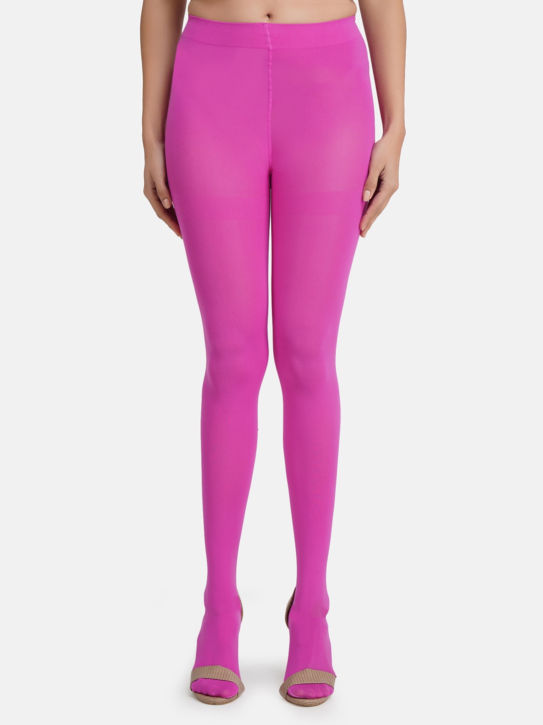

N2S NEXT2SKIN Women Pink Solid Stockings