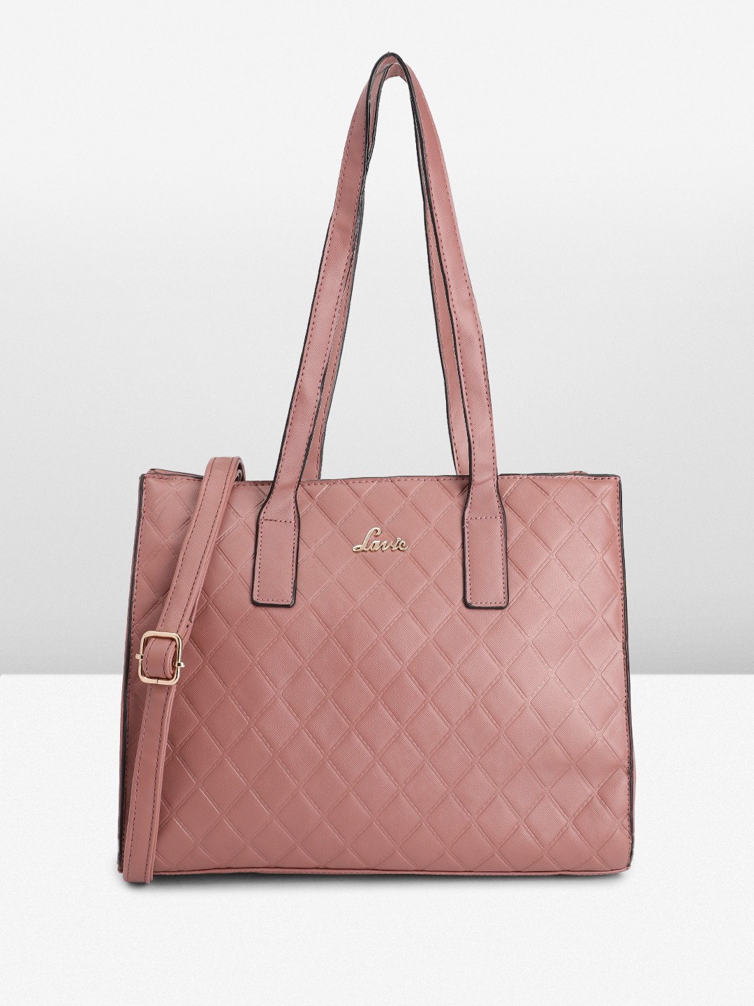 

Lavie Women Quilted Handheld Bag, Pink