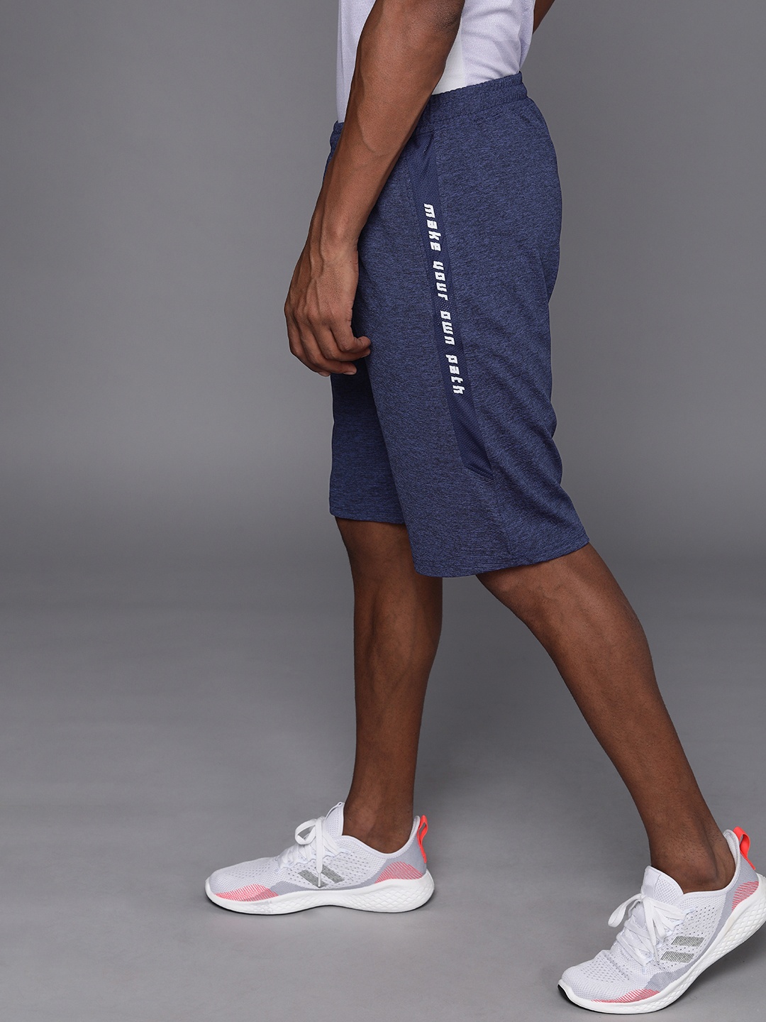 

WROGN ACTIVE Men Navy Blue Slim Fit Sports Shorts