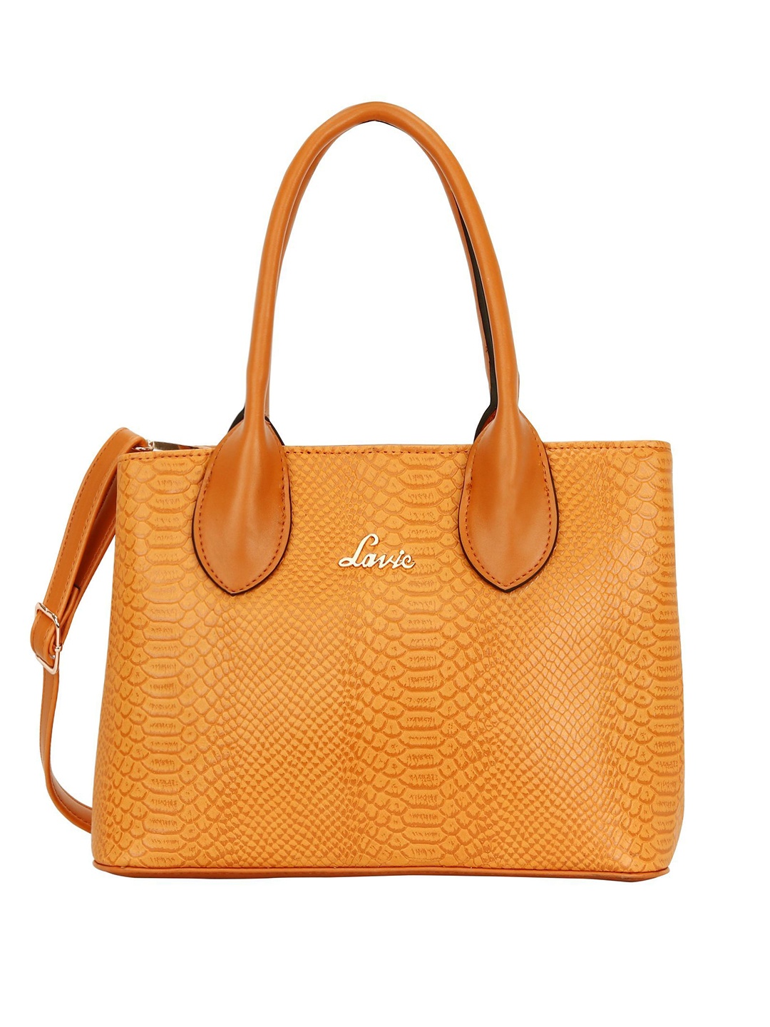 

Lavie Mustard Yellow Textured Shoulder Bag