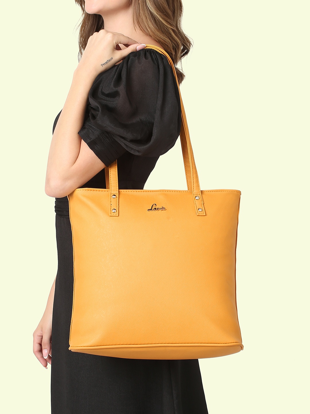 

Lavie Pavo Women Yellow Large Tote Bag