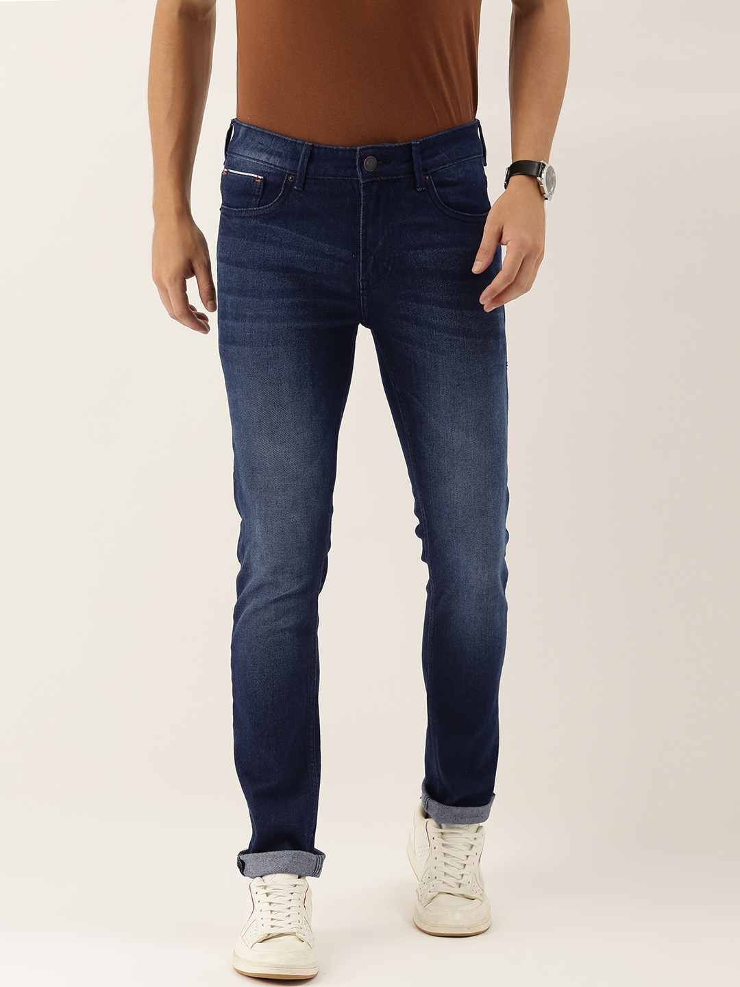 

INVICTUS Men Blue Skinny Fit Light Fade Stretchable Jeans