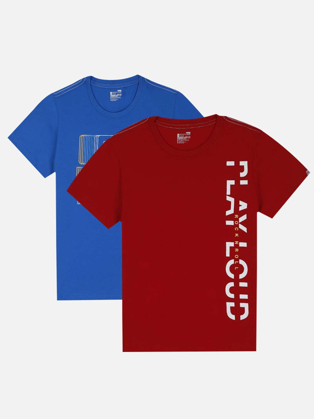 

Bodycare Boys Pack of 2 Printed Antiviral and Antibacterial Printed T-shirt, Red