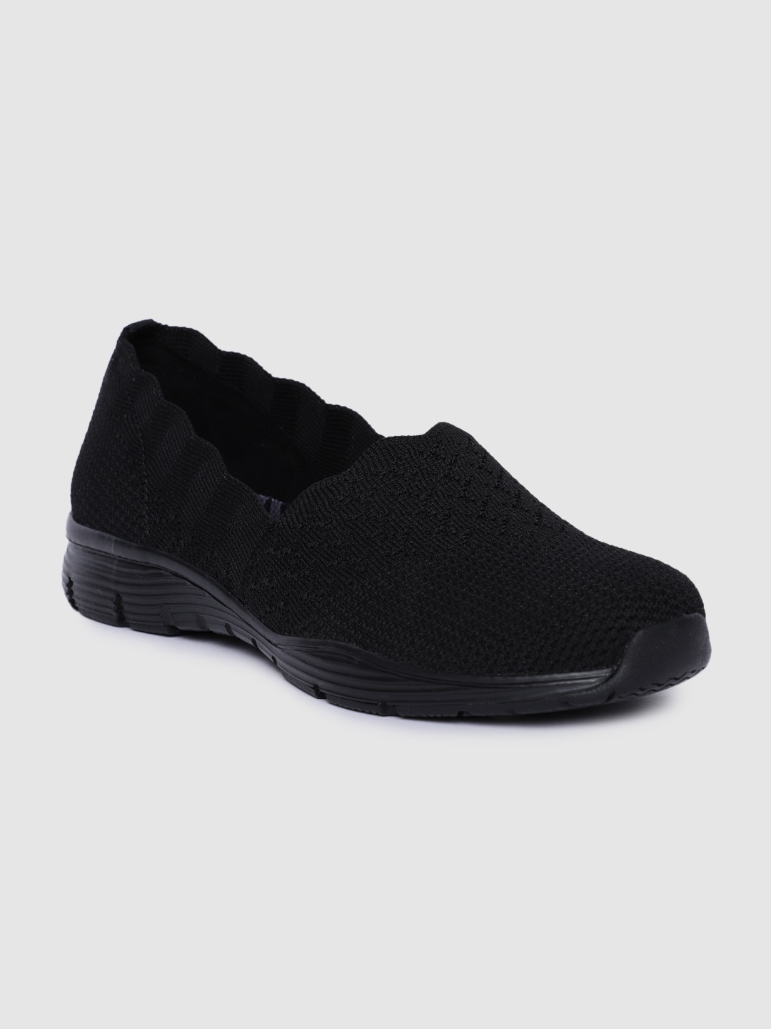 

Skechers Women Black SEAGER - STAT Slip-On Sneakers