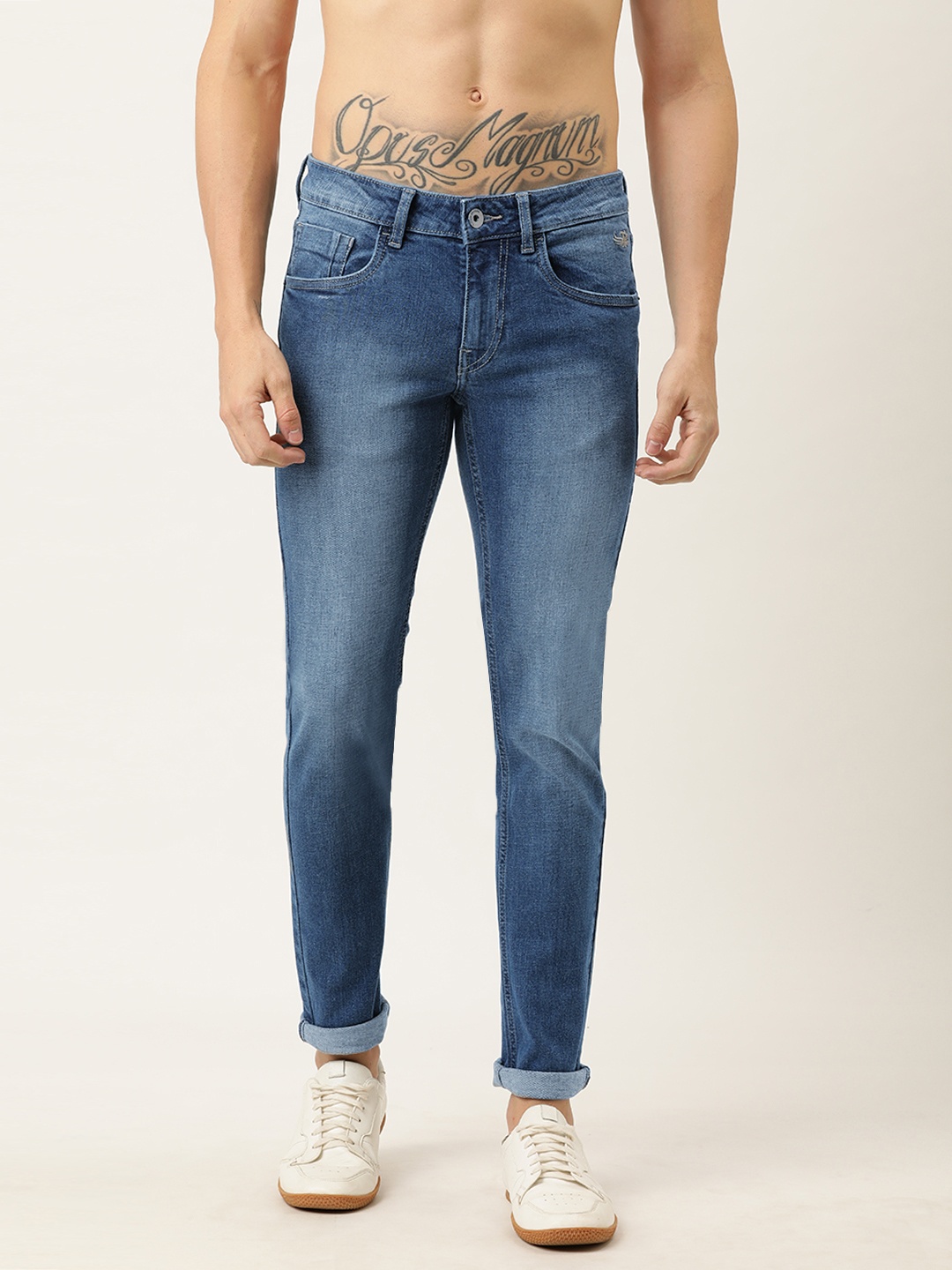 

Flying Machine Men Blue Jackson Skinny Fit Low-Rise Clean Look Stretchable Jeans