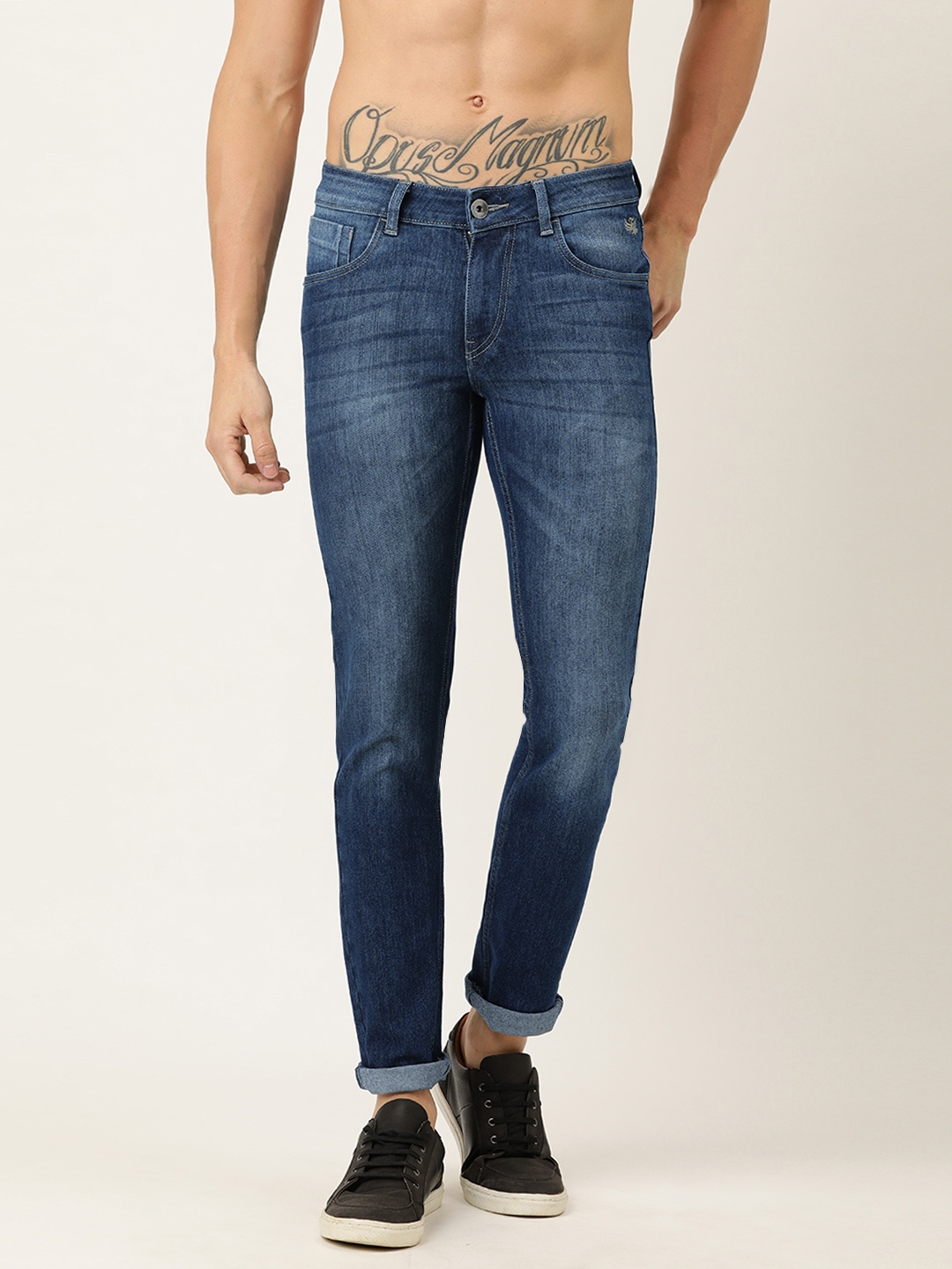 

Flying Machine Men Black Jackson Skinny Fit Low-Rise Clean Look Stretchable Jeans